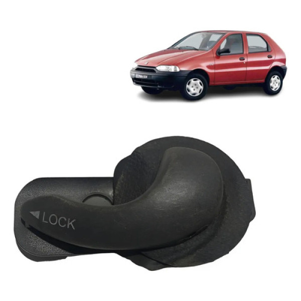 Maçaneta Interna Dianteira Lado Direito Fiat Palio 1996 Preto Dianteira/traseira