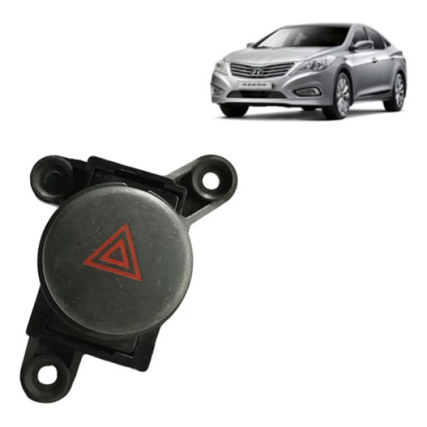 Botão Alerta Hyundai Azera 3.3 2008 A 2011 Preto/vermelho Preto