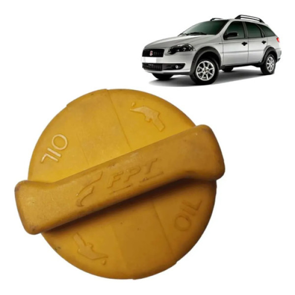 Tampa Óleo Motor Fiat Palio Punto 1.8 Etorq 06 A 09 55220257 Amarelo