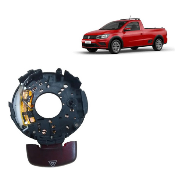 Botão Reparo Pisca Alerta Gol Golf Parati Saveiro 96 A 02 Vermelho