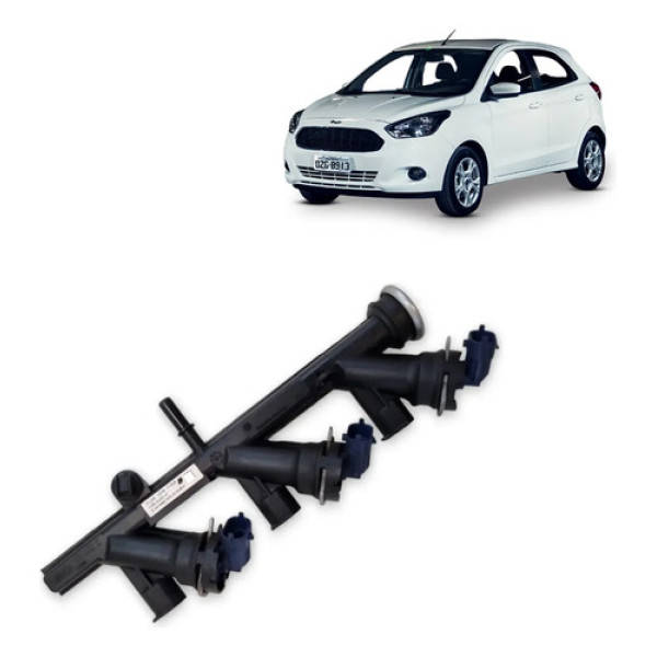 Flauta Injetora Ford Ka Se 1.0 2021 E3b59v455af Original