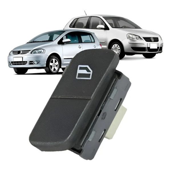 Botao Vidro Elet. Tras Le Polo Ate 2015 6q0959855