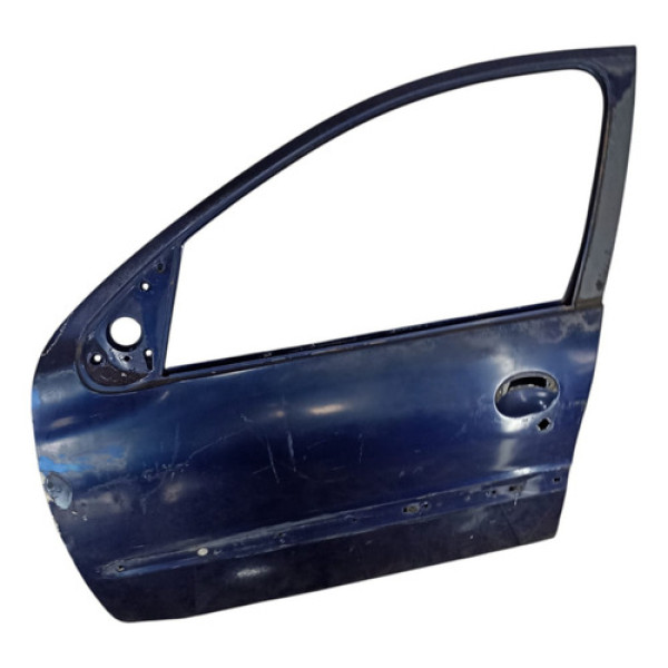 Porta Dianteira Esquerda Peugeot 206 207 Hoggar  Dianteira Esquerdo Azul