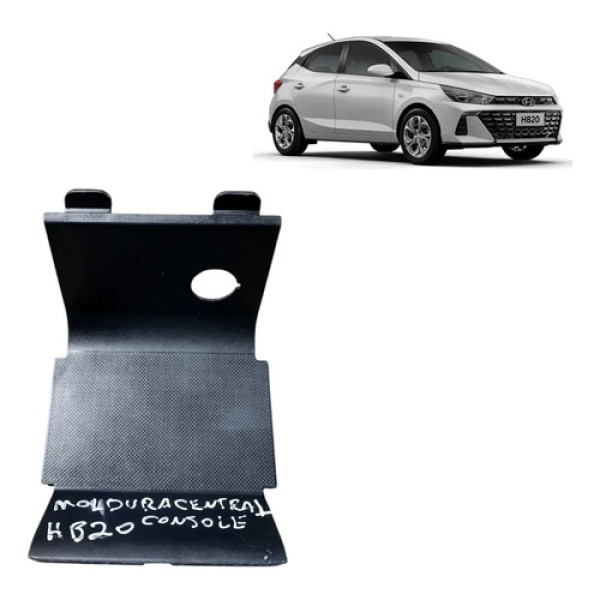 Moldura Console Central Porta Objetos Hyundai Hb20 2013 2019 Preto