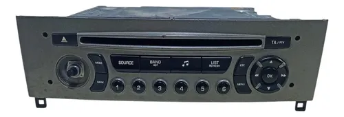 Rádio Som Mp3 Peugeot 308 408 Prata