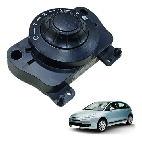 Tampa Botao Ar Condicionado Traseiro Citroen C4 2009 A 2012 Preto