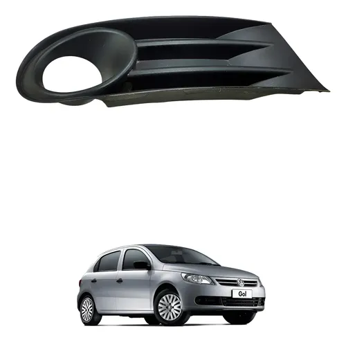 Grade Parachoque Dianteiro Gol G6 2012 2013 2014 C/furo Preto Direito
