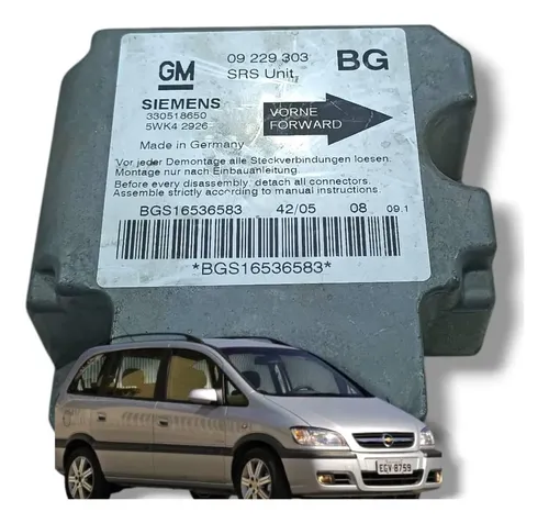 Módulo Air Bag Gm Astra Zafira 2004 A 2012 09229303