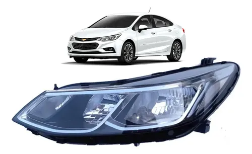 Farol Esquerdo Cruze 2017 2018 A 2023 S/ Led Lt Esquerdo/motorista