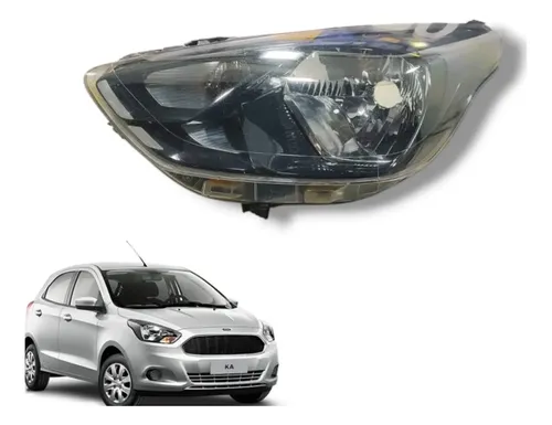 Farol Esquerdo Ka 2018 A 2021 Masc Negra Friso Preto