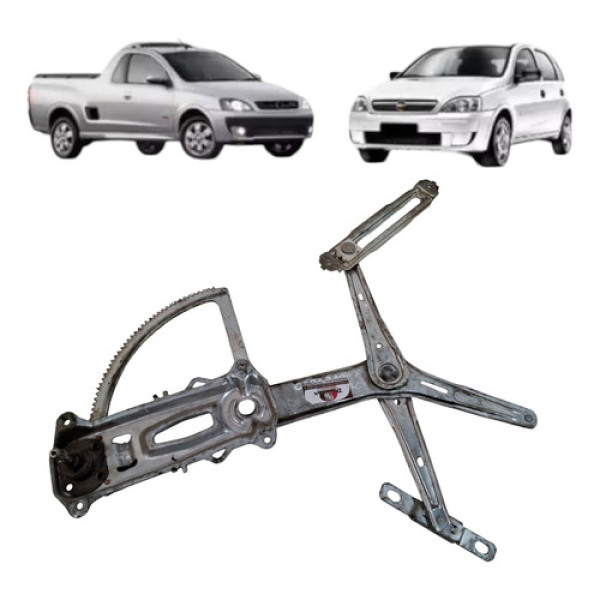 Máquina Vidro Manual Corsa 2003 2012 Direita 