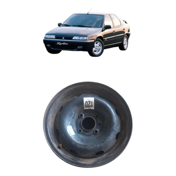 Roda Estepe Citroen Xantia Aro 14 4 Furos