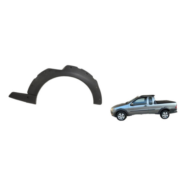 Moldura Paralama Traseiro Esquerdo Fiat Strada 2010 A 2013