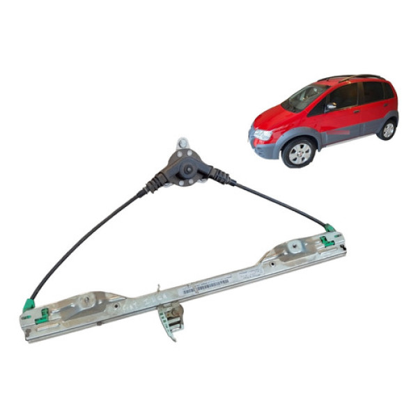 Máquina Vidro Manual Traseiro Idea 2006 2016 Direito