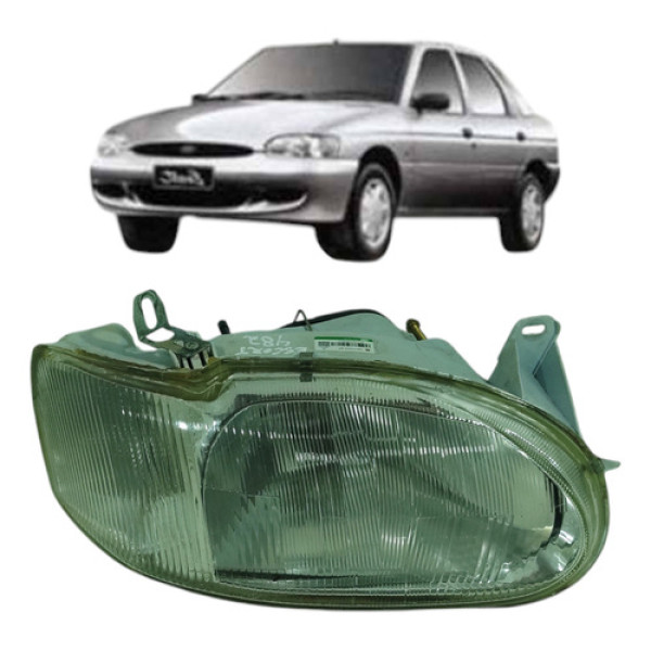 Lente Farol Direito Ford Escort 1997 2003