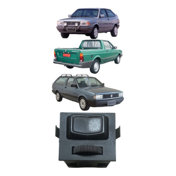 Botão Chave Luz C/reostato Volkswagen Gol 1988/1995