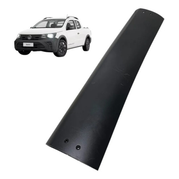 Moldura Central Rack Teto Vw Saveiro 2025 Preto