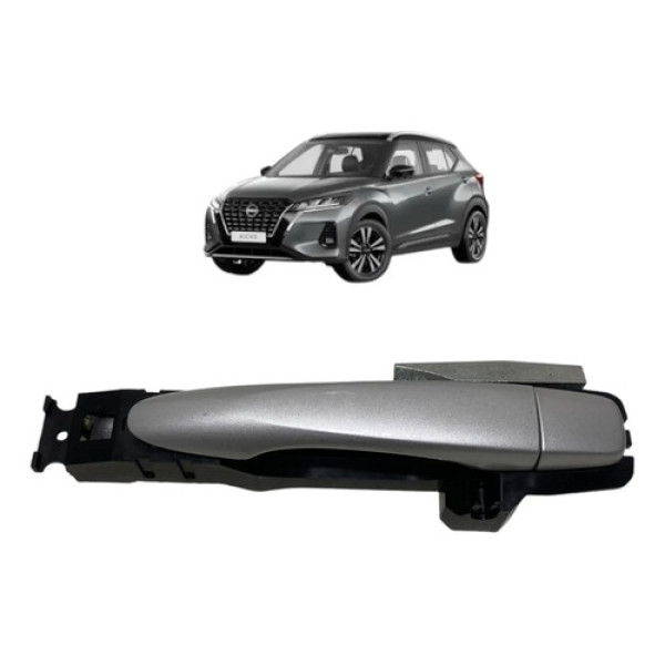 Maçaneta Externa Traseira Esquerda Nissan Kicks 2024 Cinza Traseira