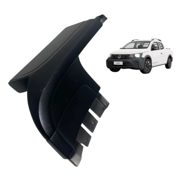 Moldura Traseira Esquerda Rack Teto Vw Saveiro 2025 Preto