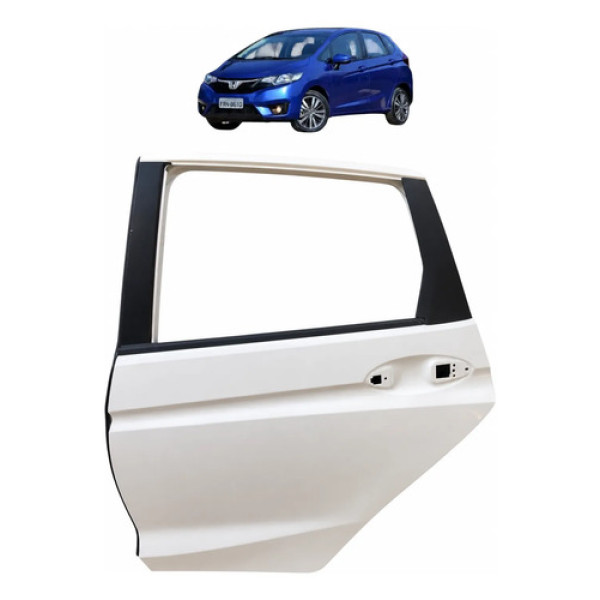 Porta Traseira Esquerda Honda Fit Wrv 2015 A 2021 Traseira Esquerda Branco