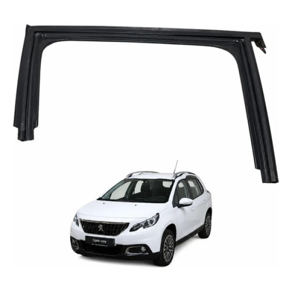 Canaleta Guia Vidro Traseiro Direito Peugeot 2008 2020 Preto