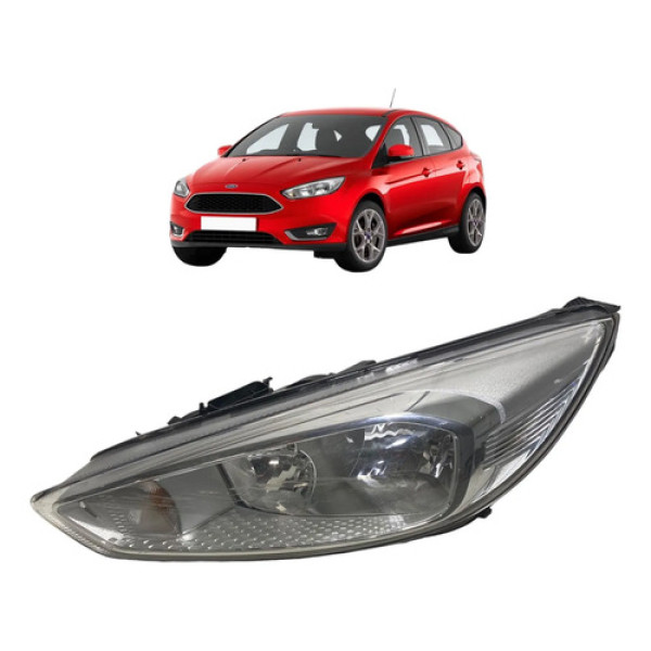 Farol Esquerdo Ford Focus 2017 (para Retirada De Lente) Esquerdo/motorista