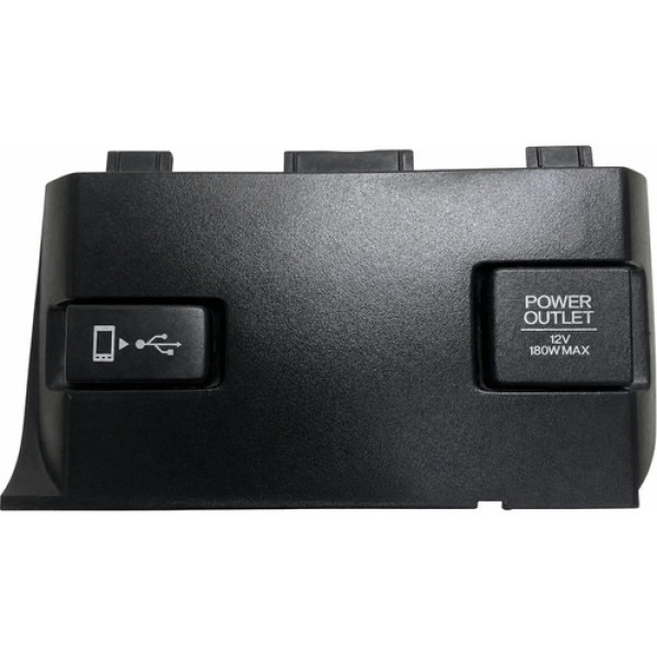 Moldura Tomada 12v Honda Civic G10 2018 77240tem Preto