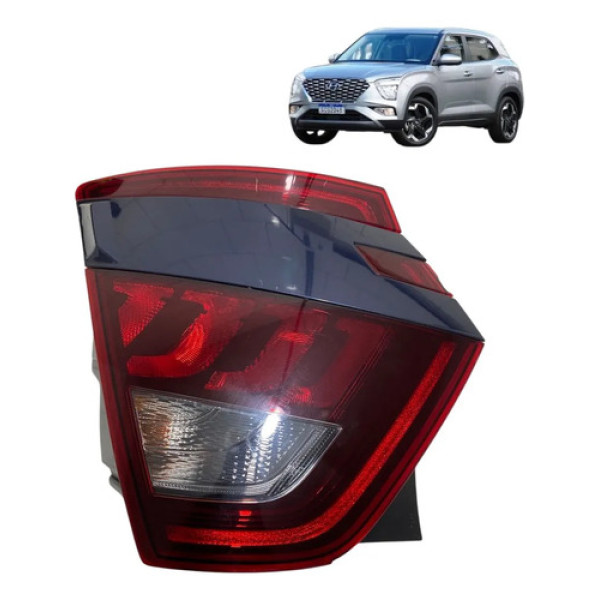 Lanterna Esquerda Creta Tgdi 2023 C/ Detalhe Bx92462010 Esquerdo/motorista Vermelho