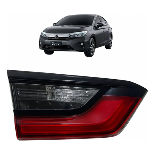 Lanterna Esquerda Led Tampa De Mala Honda City Sedan 2022 Esquerdo/motorista Vermelho