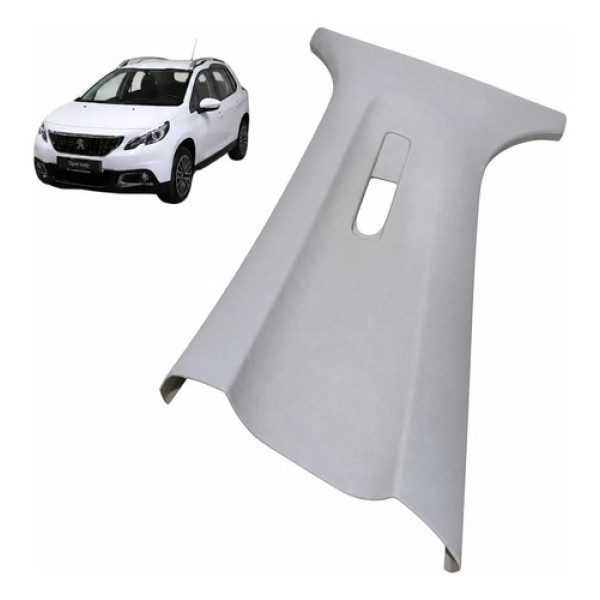 Moldura Esquerda Coluna Cinto Peugeot 2008 2020 98010598 Branca