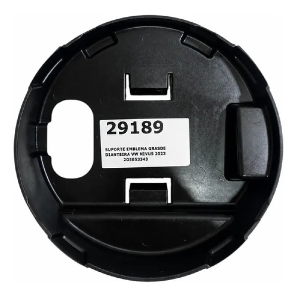 Suporte Emblema Grade Dianteira Vw Nivus 2023 2g5853343 Cinza