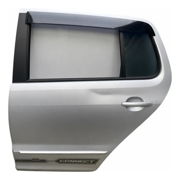  Porta Traseira Esquerda Vw Fox Connect 2018 C/detalhe  Traseira Esquerdo Prateado