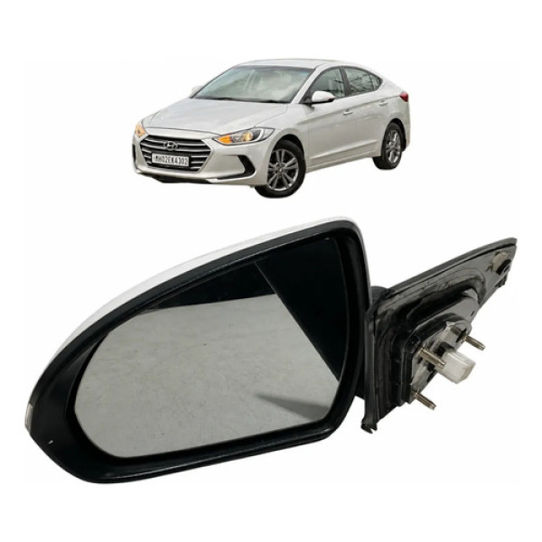 Retrovisor Esquerdo C/ Pisca (6 Pinos) Hyundai Elantra 2017