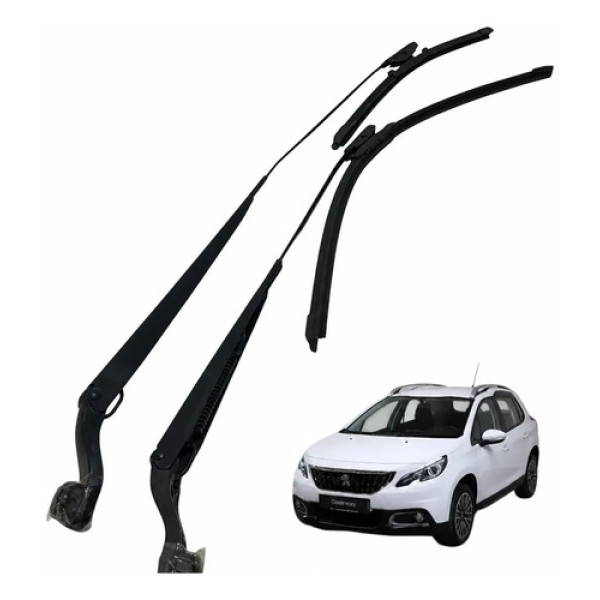Par Braço Limpador Parabrisa Peugeot 2008 2020 Esquerdo