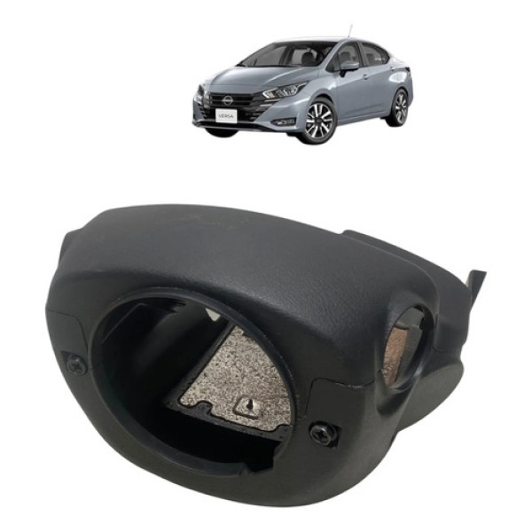 Conjunto Moldura Volante Nissan Versa 2024 484705ef0a Cinza Moldura Volante