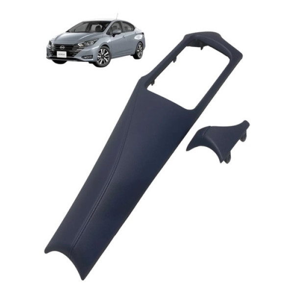 Kit Molduras Acabamento Painel Nissan Versa 2024 684115ef0a Cinza
