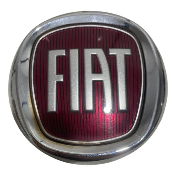 Emblema Logo Fiat Uno Attractive 1.0 2020 Cinza