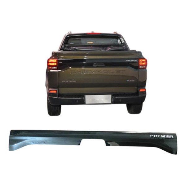 Friso Central Tampa Traseira Gm Montana Premier 24 26296697 Preto Traseira