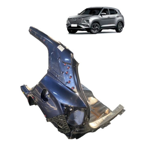 Retalho Lateral Esquerda Hyundai Creta Tgdi 2023/2024 Azul