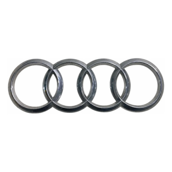 Emblema Tampa Traseira Audi  Cinza-escuro