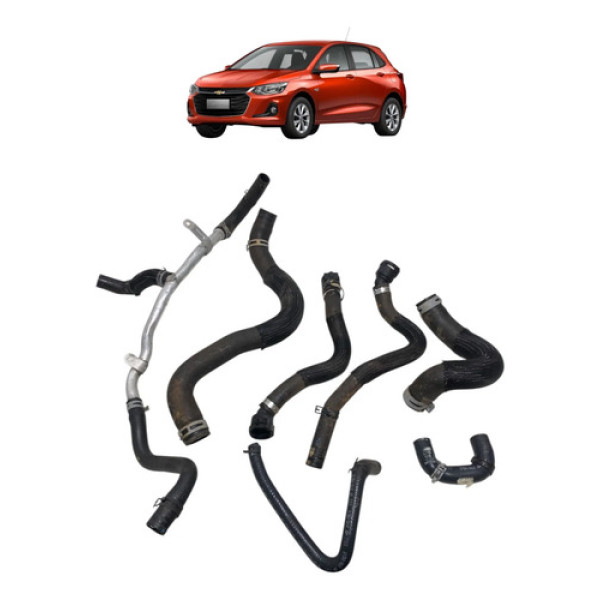 Kit Conjunto Mangueiras Arrefecimento Gm Onix Turbo 2020