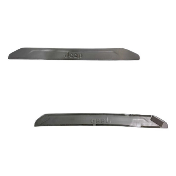 Moldura Placa Entrada De Porta Jeep Commander Overland 2022 Preto
