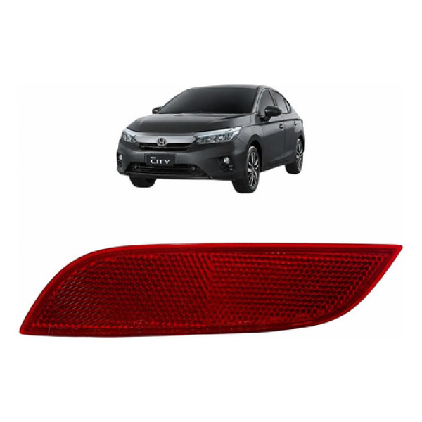 Refletor Direito Parachoque Traseiro Honda City 2022 9320705 Vermelho