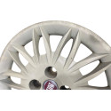  Calota Aro 15 Fiat Idea/punto/linea C/ Detalhes Cinza