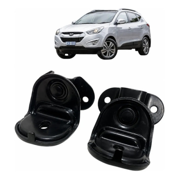 Par Suporte Banco Traseiro Hyundai Ix35 2015 Preto