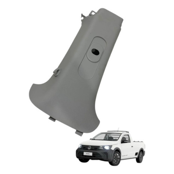 Moldura Direita Coluna Cinto Vw Saveiro Cd 2025 5u7867244c Branca
