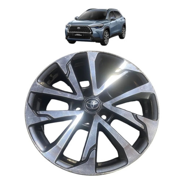 Roda Aro 18 Toyota Corolla Cross 2022  C/ Detalhes Cinza