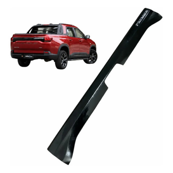 Friso Central Tampa Traseira Gm Montana Premier 24  26296697 Preto