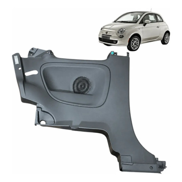 Moldura Esquerda Porta Malas Fiat 500 2012 1sd47jd7ae Cinza
