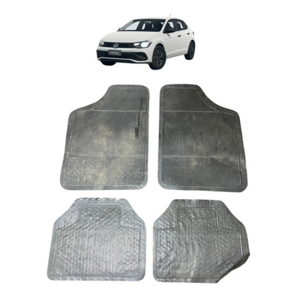 Jogo Tapete Borracha Universal Vw Polo Track 2025 Cinza